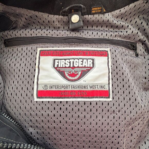 Firstgear Mens Kilimanjaro Riding Jacket Large Motorcycle Biker Rockabilly - Picture 9 of 16